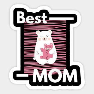 Best Mom With Cute Bears Sticker